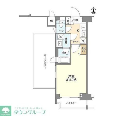 コンシェリア三田TOKYOPREMIUMの物件間取画像